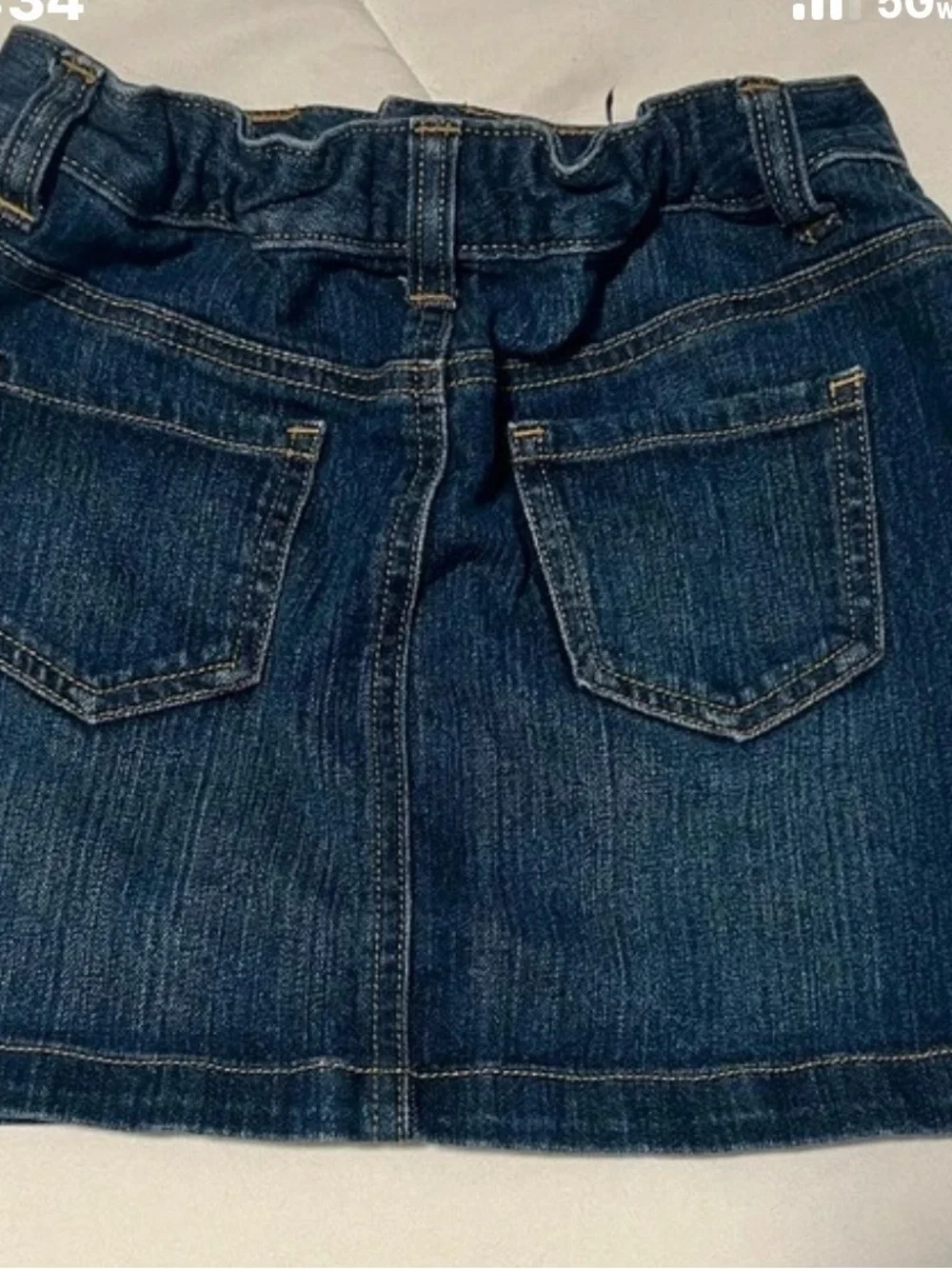 Old Navy Blue Denim A-Line Mini Skirt